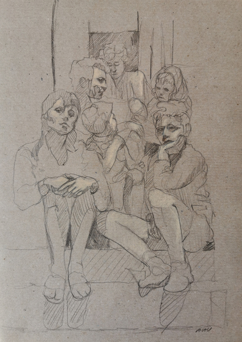 escalier - dessin - 21x30